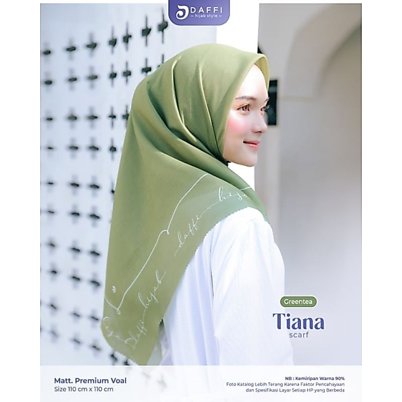 TIANA DAFFI HIJAB SEGI EMPAT VOAL JILBAB VOAL HIJAB VOAL PREMIUM JILBAB DAFFI
