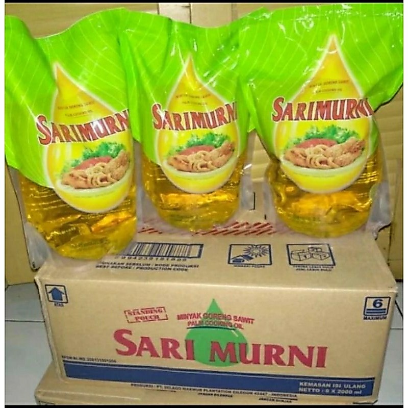 minyak goreng sari murni 2 liter  1 dus