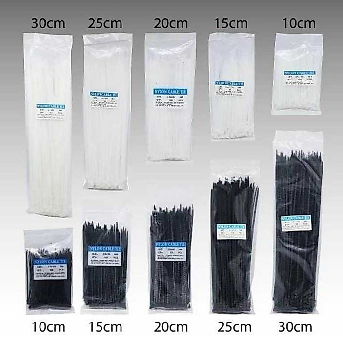 Kabel Ties Tie Cable Ties Tis 3,6x300mm/ 4,8x400mm/ 4,8x500mm / 7,6x300mm (1 PACK) isi 100pcs