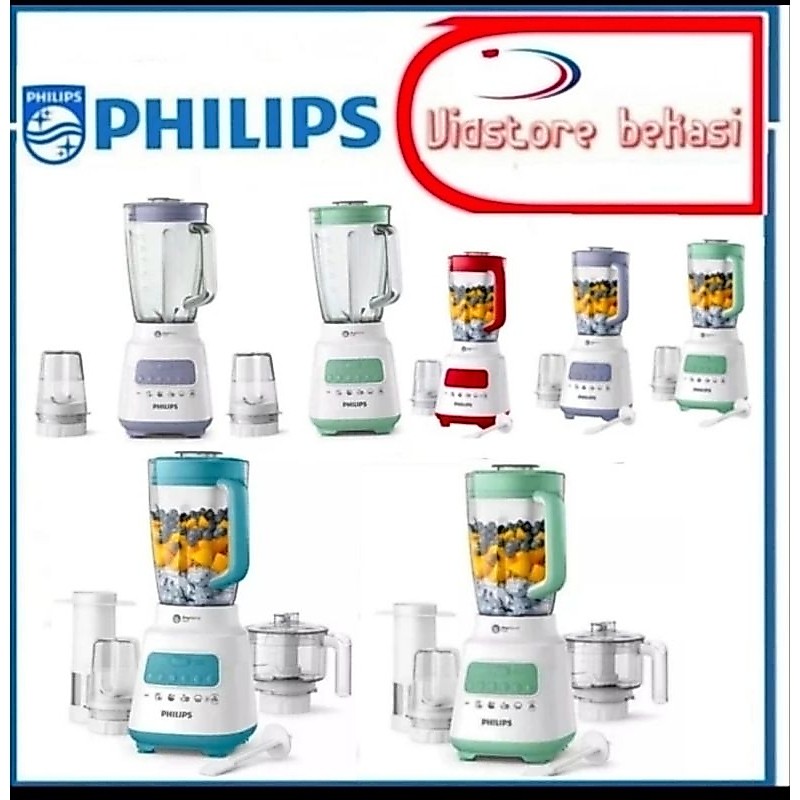 PHILIPS  Blender HR-2221/Blender philips Kaca HR-2222 /Blender Plastik HR- 2223 Blender 2 liter blen