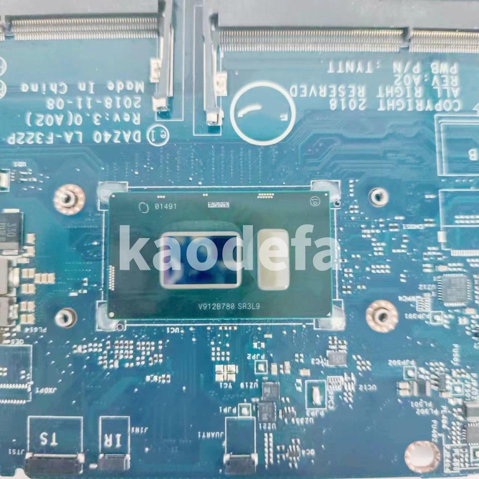 DAZ40 LA-F322P Mainboard For Dell Latitude 7490 E7490 Laptop Motherboard CPU: I5-8250U / I7-8650U 10