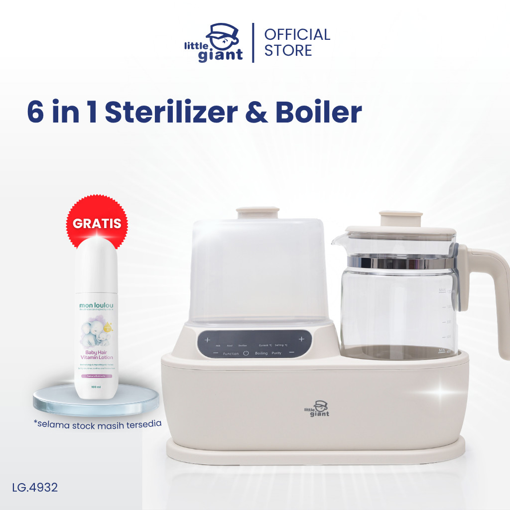 Little Giant Digital 6 in 1 Sterilizer & Boiler | Sterilizer Botol Bayi