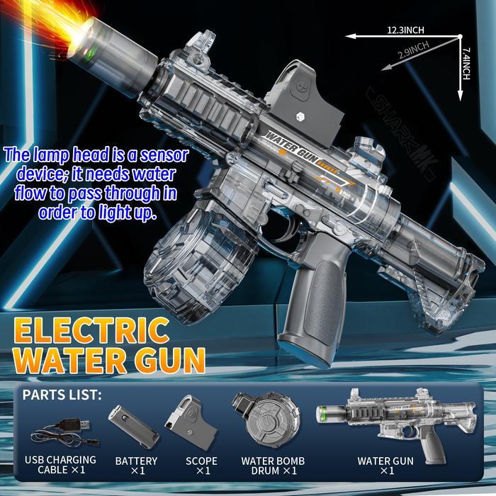 PROMO M416 Firelight Ice Mouse Flash Ledakan Senjata Air Listrik Mainan Anak-anak Mainan Anak-anak S