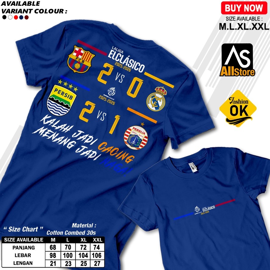 KAOS EL CLASICO PERSIB VS PERSIJA KALAH JADI CACING MENANG JADI NAGA PERSIB VS PERSIJA