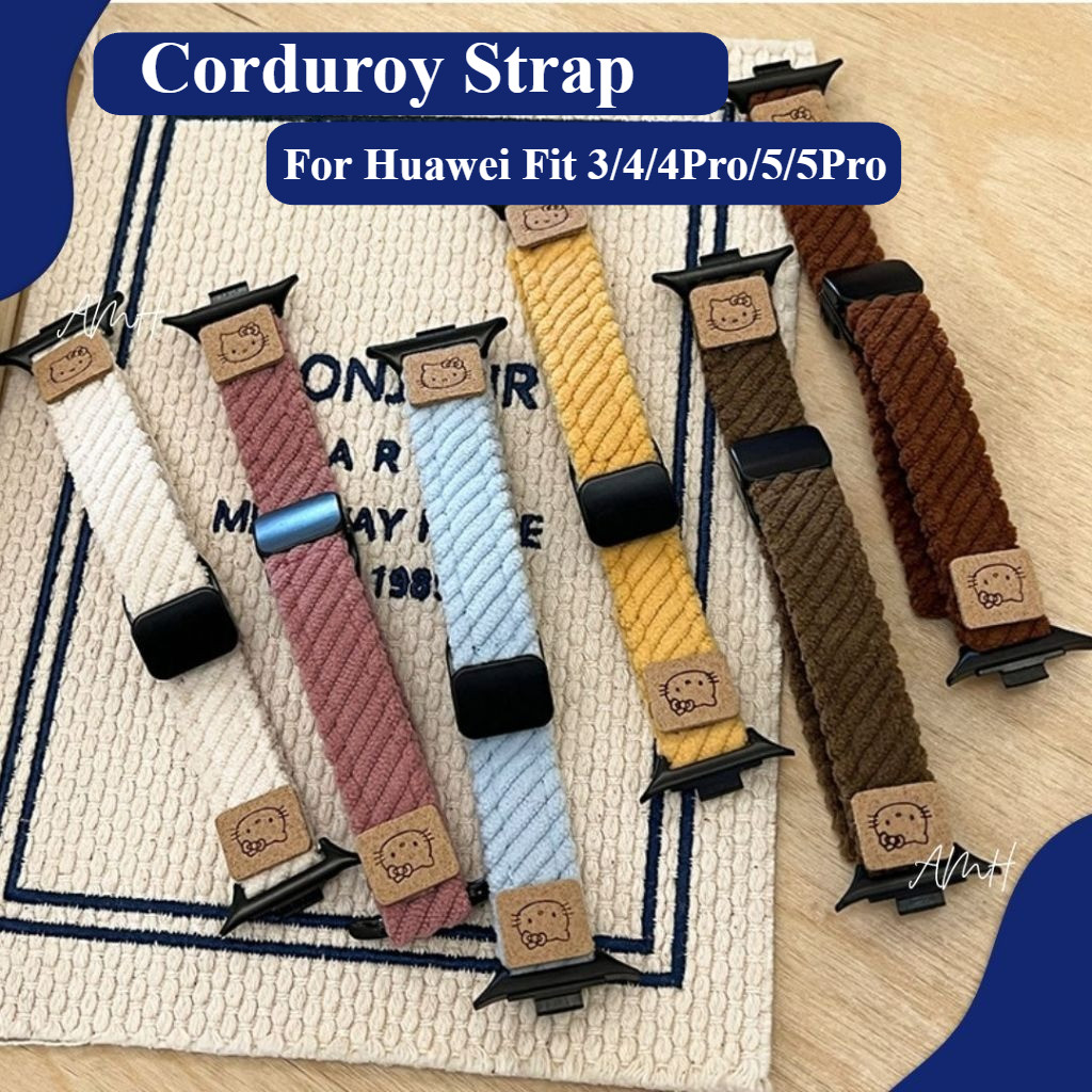 Corduroy Strap for Huawei Watch Fit 3 Huawei Fit 4  Huawei Fit 4 Pro Huawei Fit 5 Huawei Fit 5 Pro