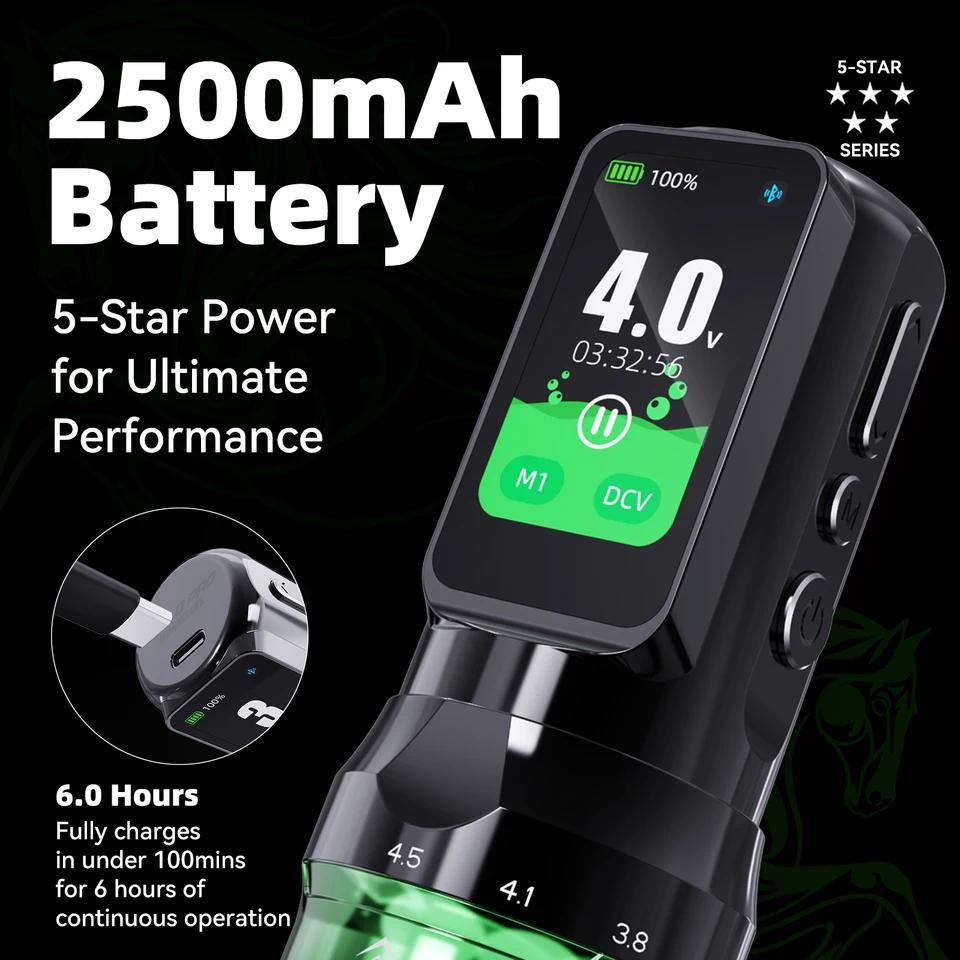 Dragonhawk Fold Pro Mesin Tato Pena Tahun Kuda 7 Stroke Motor Mcore-C4 Suara Rendah Stabil Tahan Lam
