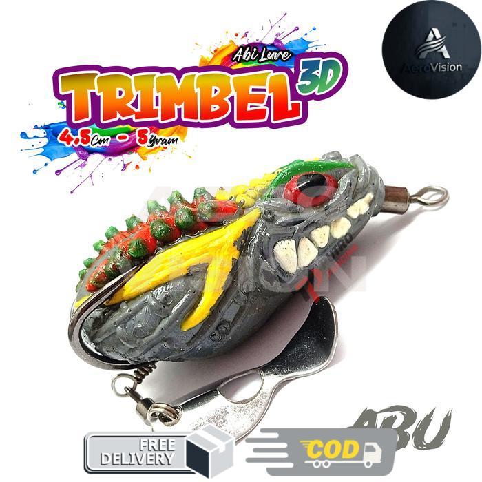 Lure TRIMBEL 3D Blade Berisik Abi Lure Soft Frog softfrog soft frog - Abu