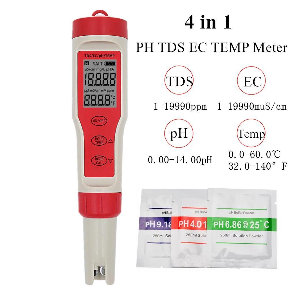 Waterproof PH Pen Meter Protable gital PH Tester for Aquarium Pool Water Wine Urine Laboratory  Auto