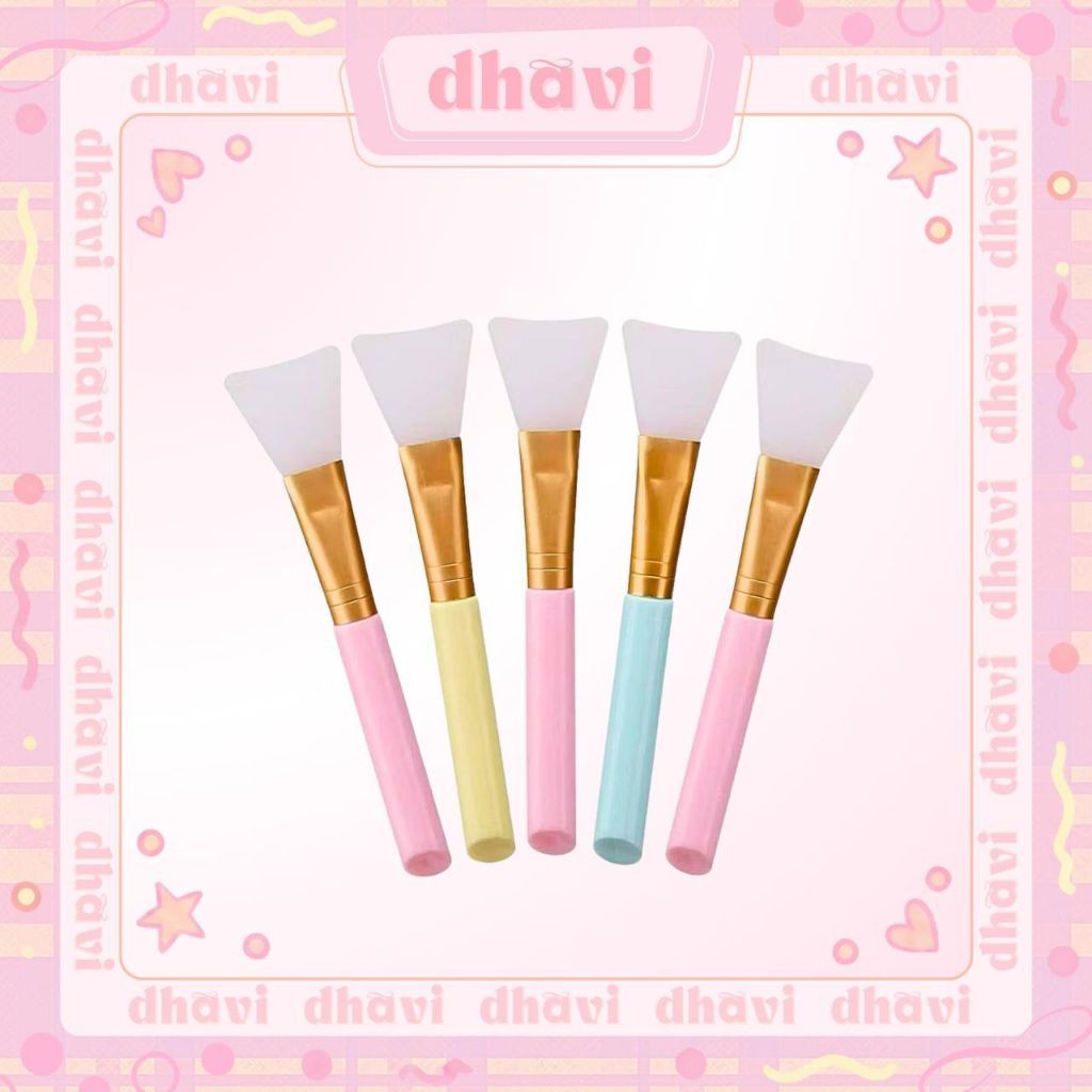 [GROSIR] Kuas Masker Silicone Mask Silikon Brush Import Gel Polos Lembut Karet
