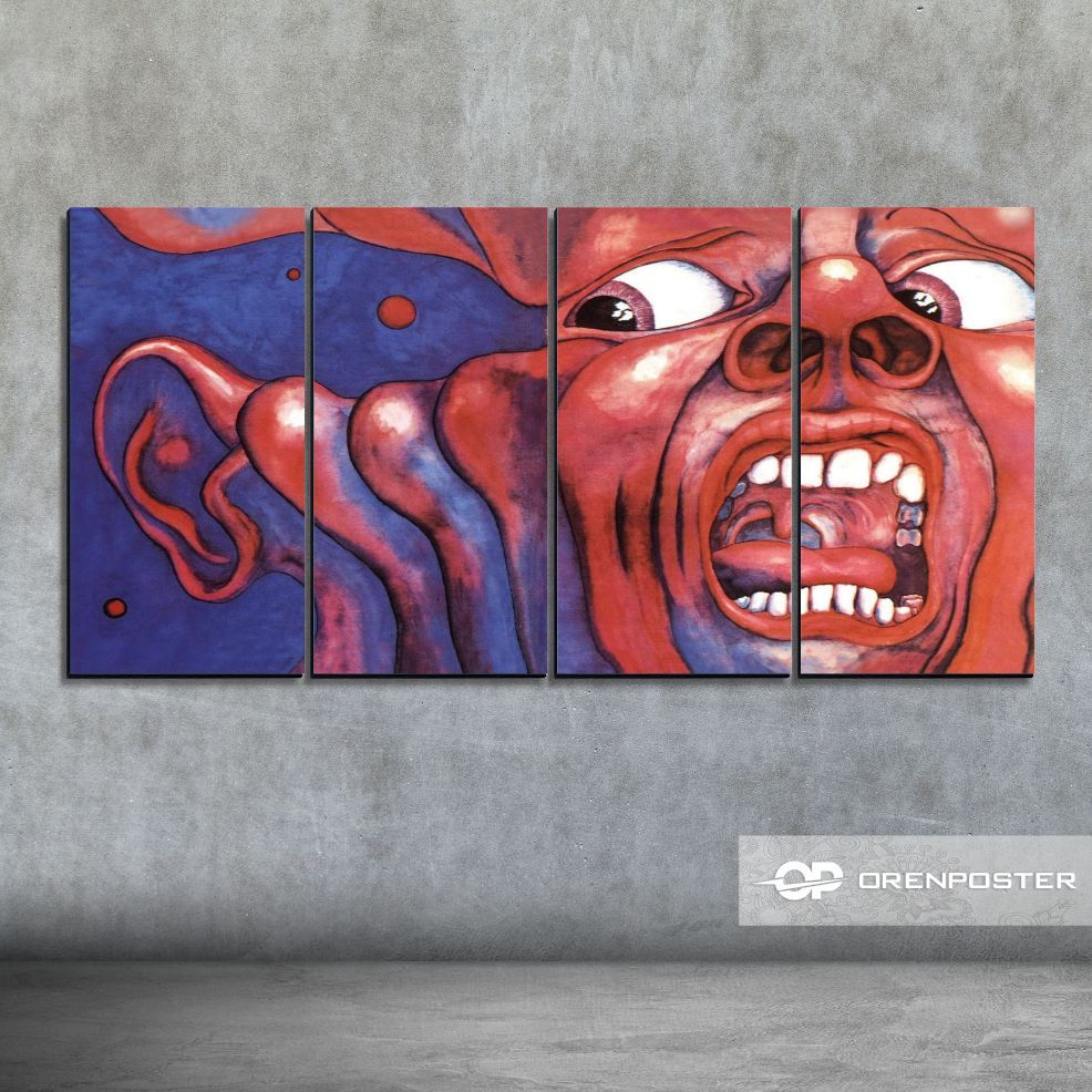 Poster kayu Album Cover KING CRIMSON In The Court Of King Crimson Album covers music king crimson