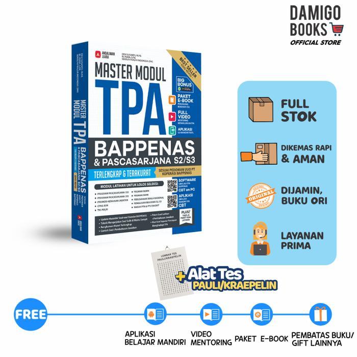 MUMPUNG PROMO Buku TPA - Master Modul TPA Bappenas Dan Pascasarjana - Master Modul TPA BAPPENAS TERL