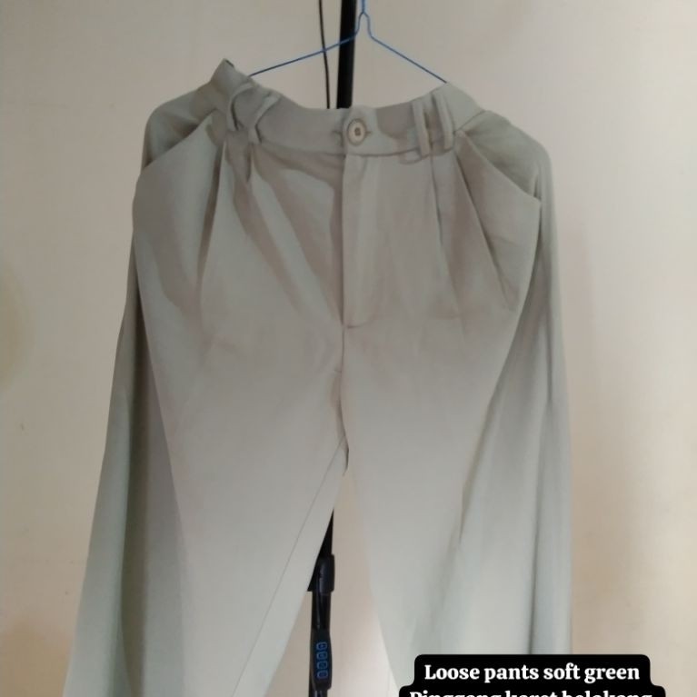 PL loose pants soft green + adm