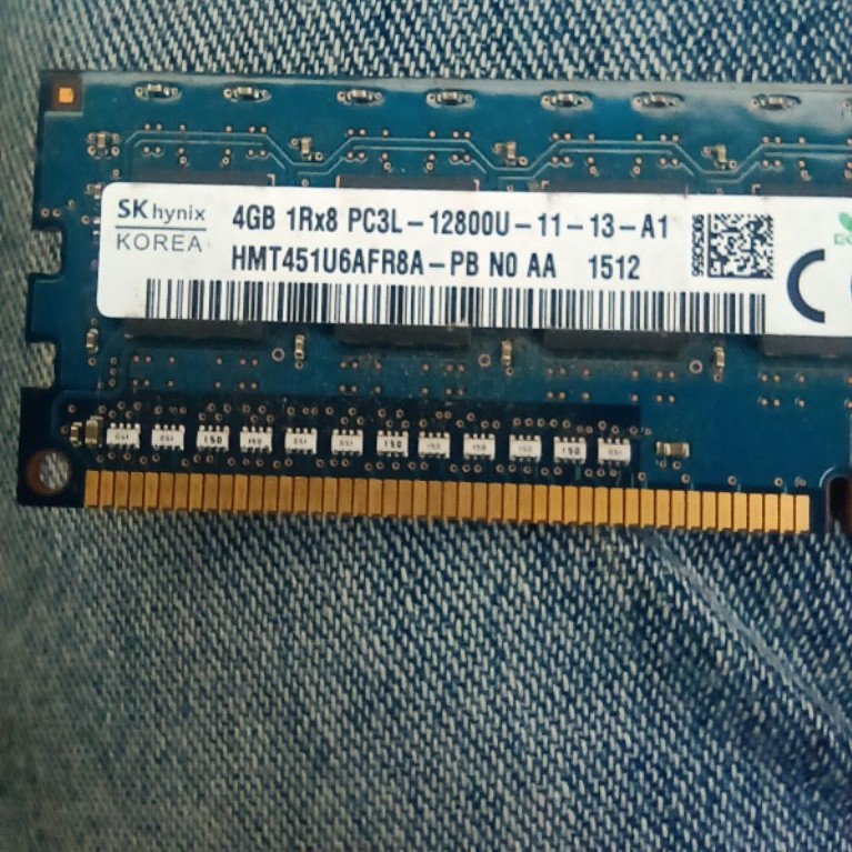 RAM LONGDIMM DDR3 4GB 1Rx8 PC3L-12800U