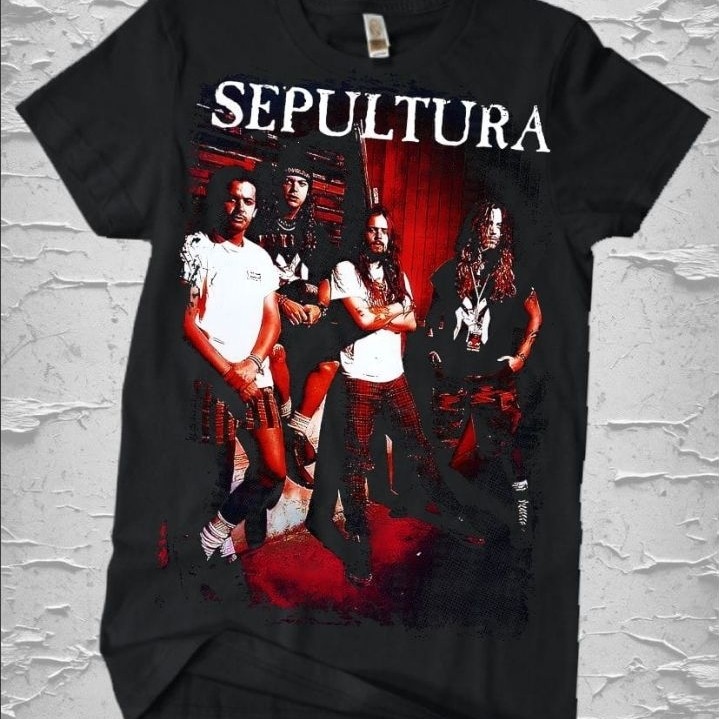KAOS BAND SEPULTURA TOUR | BAJU MUSIK DISTRO PREMIUM 24S