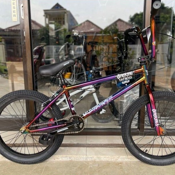 SEPEDA BMX FREESTYLE FULLBIKE STRIKING TATROOS 20 INCH OIL SLICK