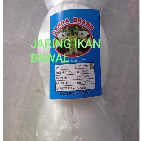 Jaring Ikan Senar 0.30 6 inchi 70md/80yds yoko Jaring Ikan Bawal Jaring Pukat Ikan