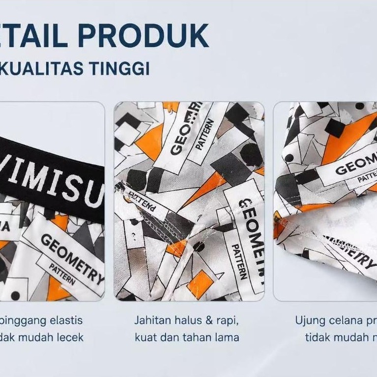 BEST SELLER [8pcs] Best Seller Cd Pria Motif Seamless/Boxer Cowok Remaja Bahan Halus dan Dingin CD/n