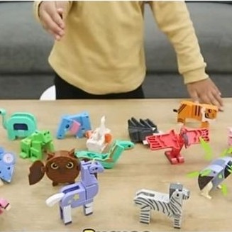 ` Emco Pocket Safari Emco Pocket Safary Mainan Edukasi Mainan Puzzle Hewan Puzzle Binatang Mainan