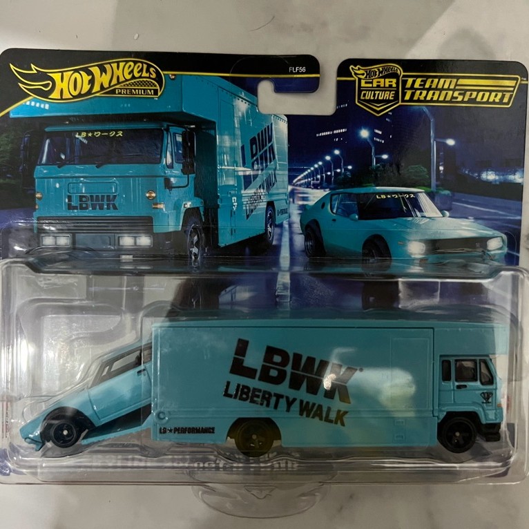 hotwheels team transport premium nissan skyline 2000gt lbwk