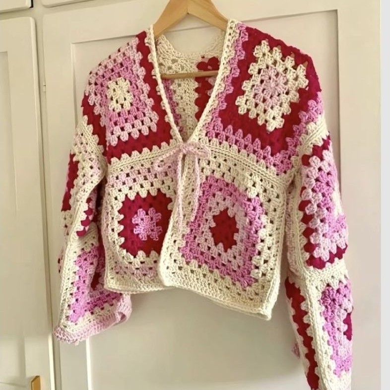 Cardigan Crochet/ Kardigan Rajut