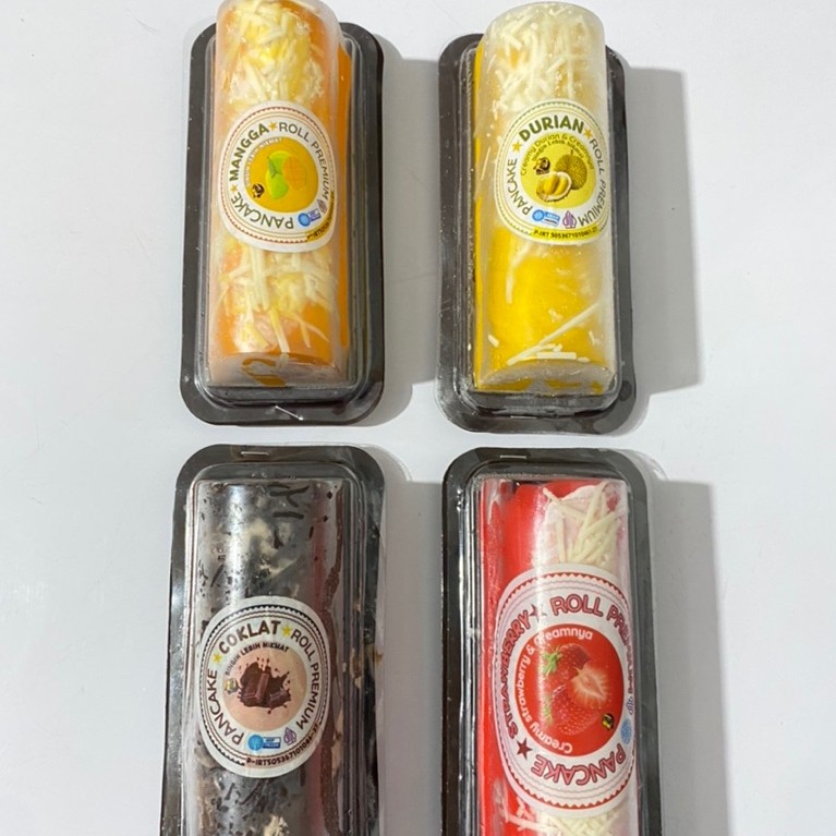 Pancake Durian Roll | Durian | Mangga | Strawberry | Coklat Best Seller