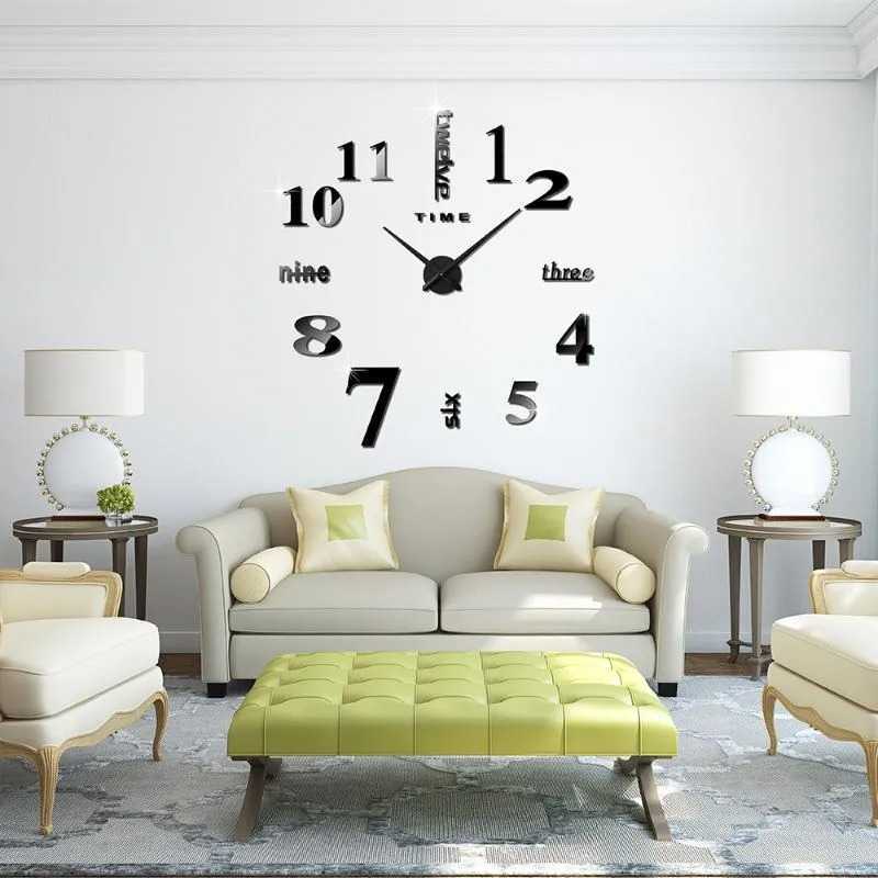 Jam Dinding Besar DIY Giant Wall Clock Quartz 120 cm - MR-101