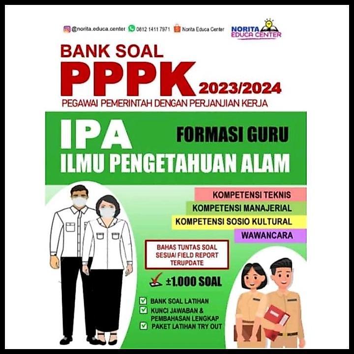 Buku Bank Soal Pppk Formasi Guru Ipa Ilmu Pengetahuan Alam Terbaru Promo