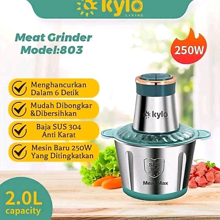 Asli Ori Qme,Kylo,Gse Blender Multifungsi 2Ltr, Chopper Blender Daging Penggiling Meat Blender
