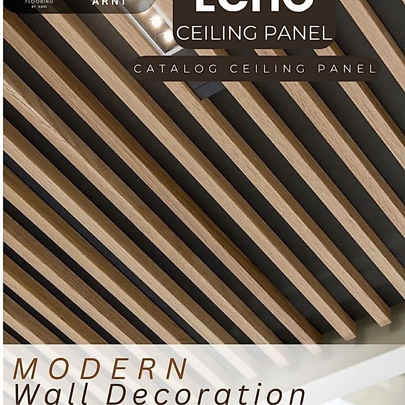 PLAFON WPC CEILING ECHO SERIES  | Atap Atap Rumah WPC| CEILING Plafon Motif Wood | Dekorasi Rumah |