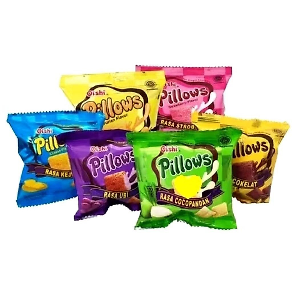Oishi Pillow Snack Renceng isi 10 pcs