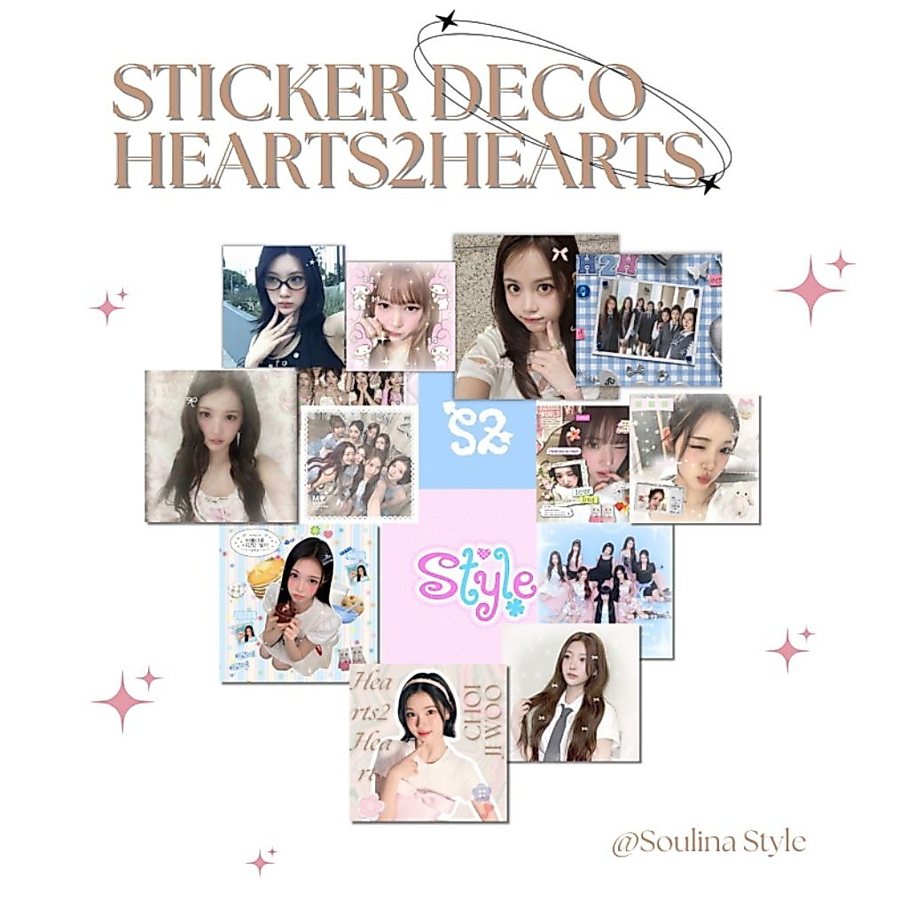 30 Pcs Sticker Hearts2Hearts|Stiker H2H|Stiker Deco Hearts2Hearts|sticker deco kpop