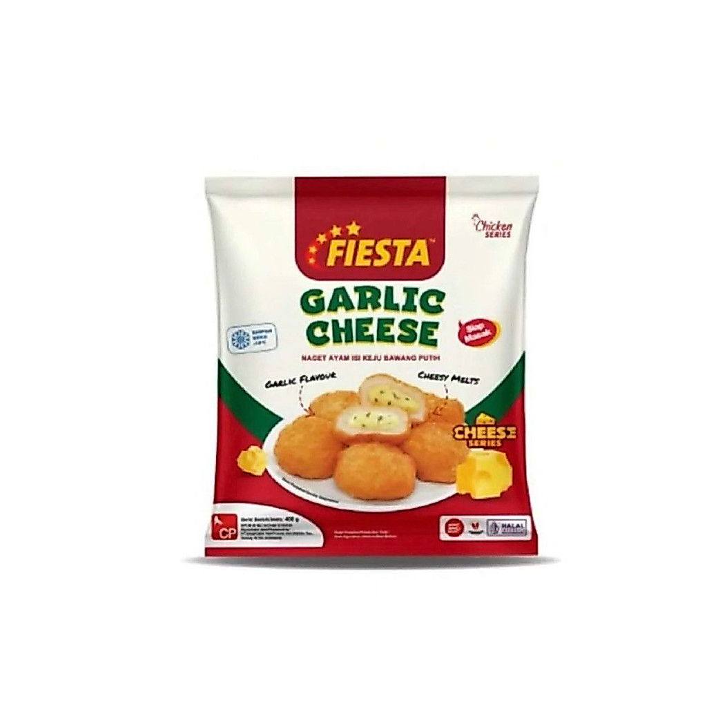 FIESTA CHICKEN NUGGET GARLIC CHEESE 400 GR