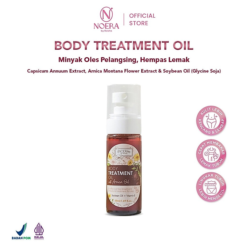 Noera Body Slimming Oil | Minyak Pelangsing Body Treatment Oil | Hot slimming Oil