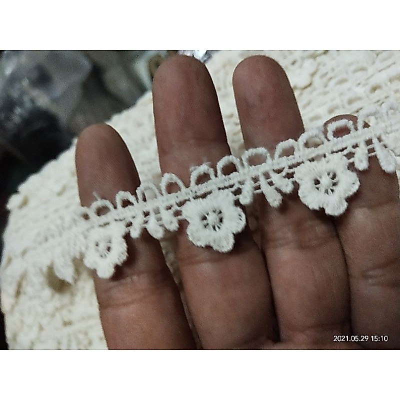 renda katun bordir harga murah renda katun kecil renda baju