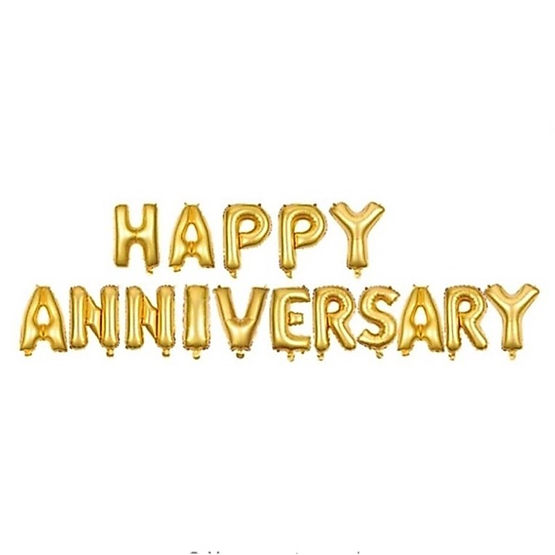 Balon HAPPY ANNIVERSARY tulisan ANNIVERSARY