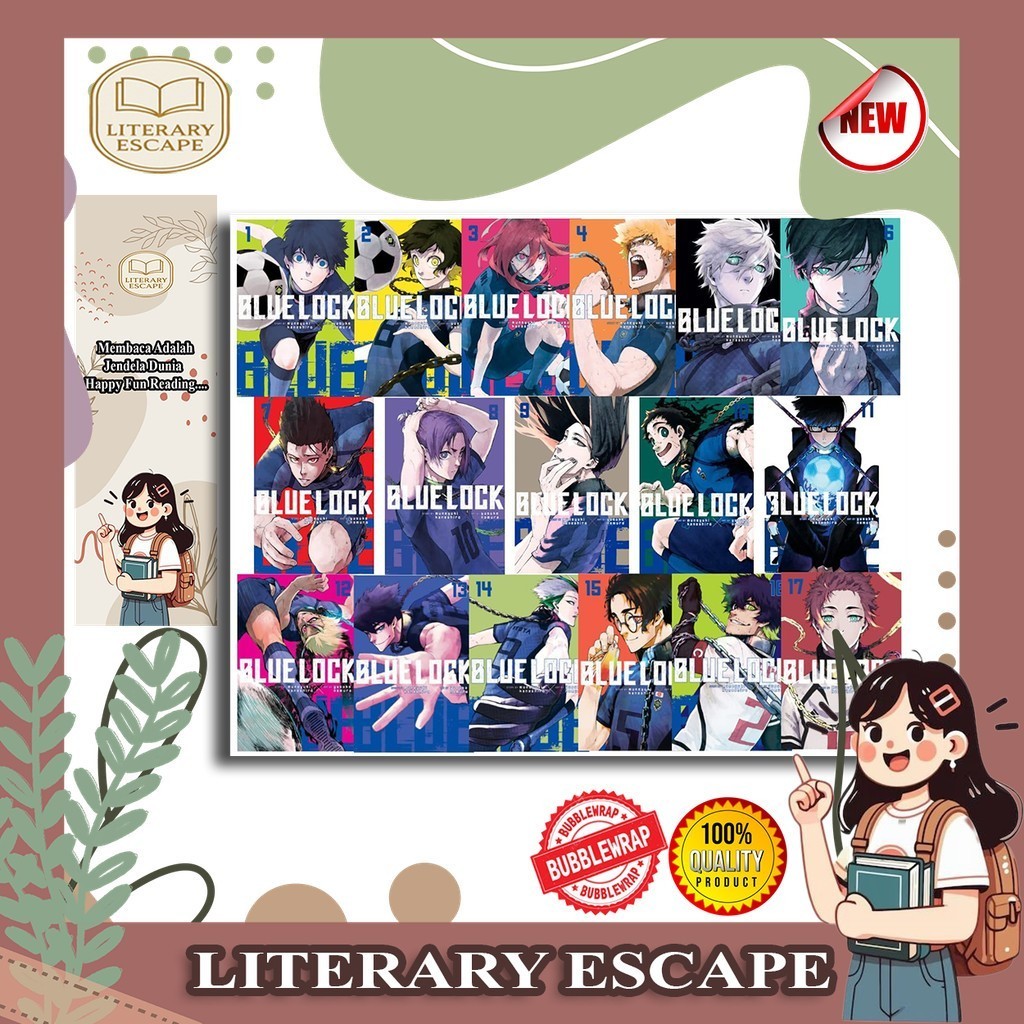 Komik Blue Lock Books set Vol.1-36 English & indonesia