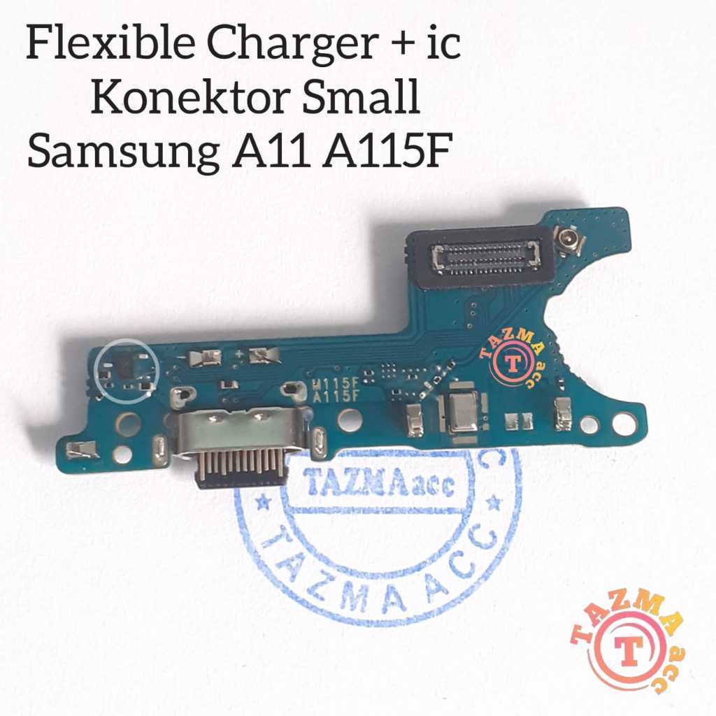 Plus ic + Samsung A11 A115F Ori Flexible Charger + ic ( Con Small ) Flexibel Fleksibel Konektor Cas 