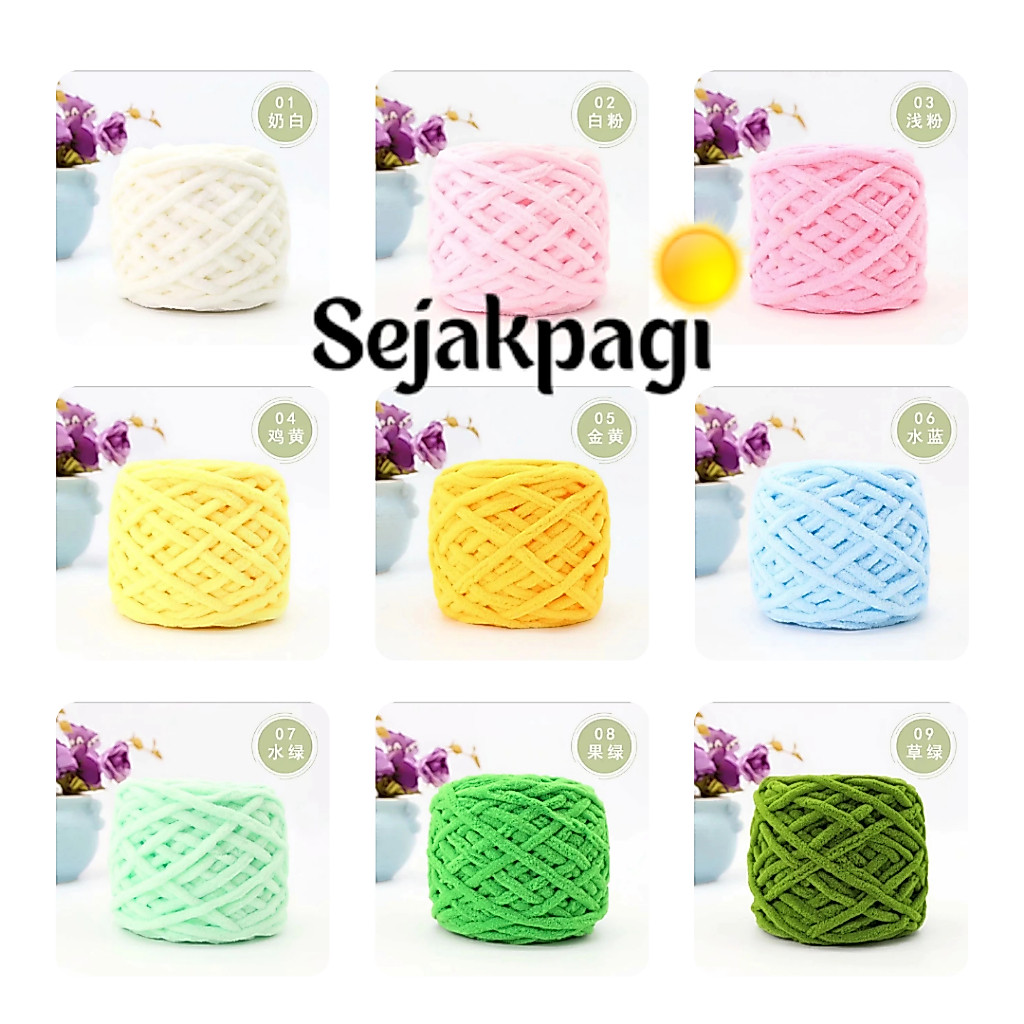 Benang Rajut Besar Benang Chenille Benang Handuk Benang Tas Jaring