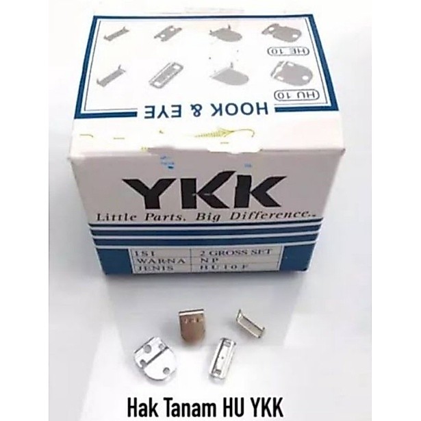100% Original Hak celana / Hak Tanam Hak YKK HU per dus