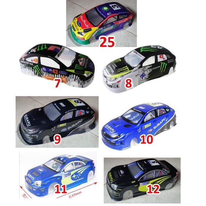 ANARASY   BODY RC RALLY TOURING DRIFT 1/10 HSP PTG2 VRX ZD LRP TAMIYA CARTEN FS