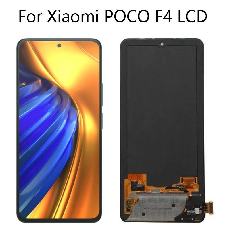 6.67'' AMOLED For Xiaomi Poco F4 LCD splay Tou Screen gitizer Assembly Replacement For POCO F4 22021