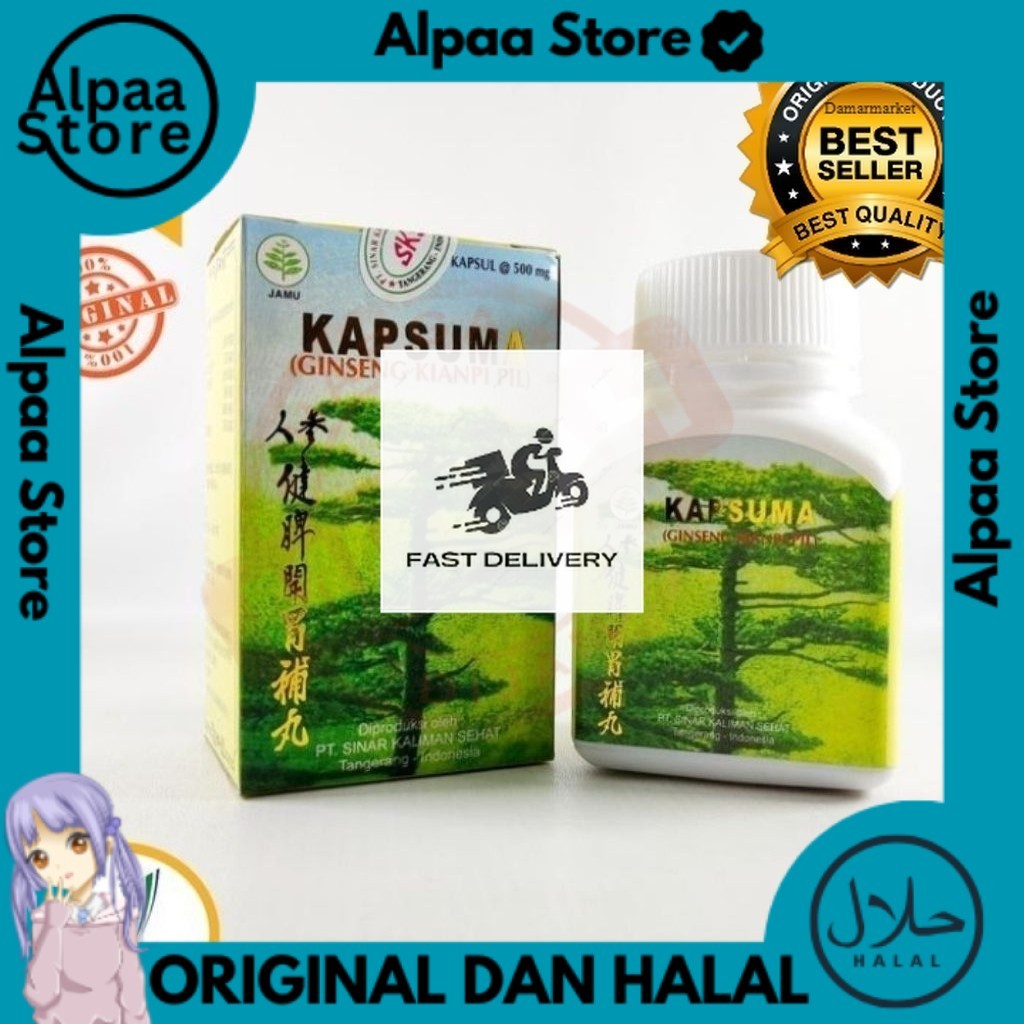 PRODUK ASLI Y ! RECENT SL !!! Extra Gratis Ongkir, Pengiriman Cepat ! KAPSUMA  PIL ORIGINAL Bisa COD