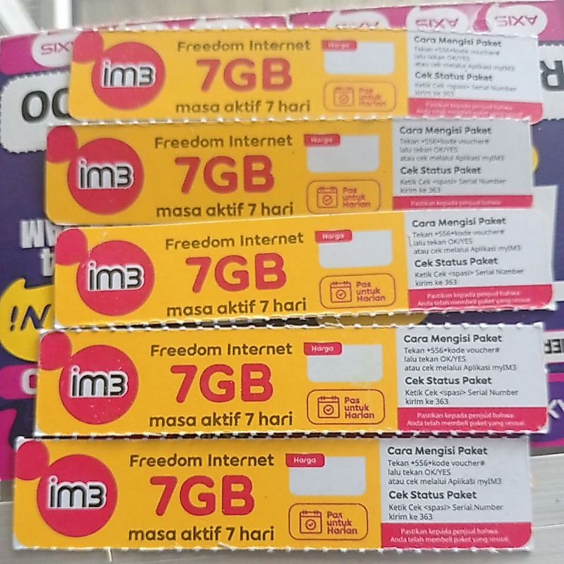 voucher Indosat 7gb