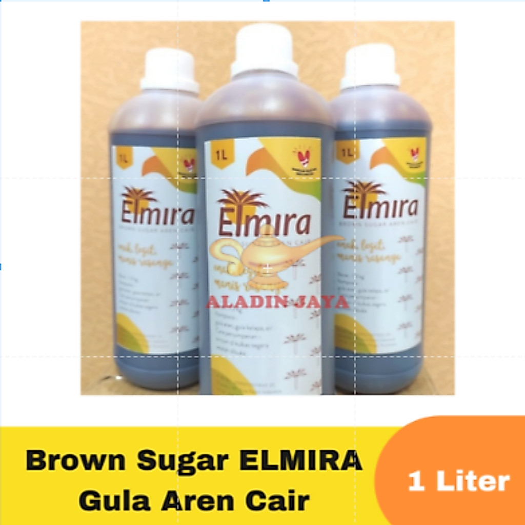 Brown Sugar ELMIRA Gula Aren Cair 1 liter / Brown Sugar Cair