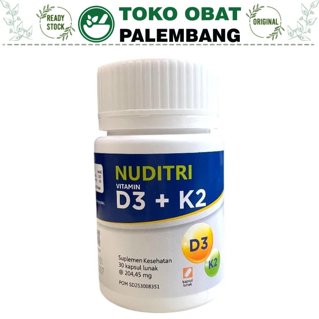 NUDITRI Vitamin D3 + K2 Suplemen Kesehatan D3K2