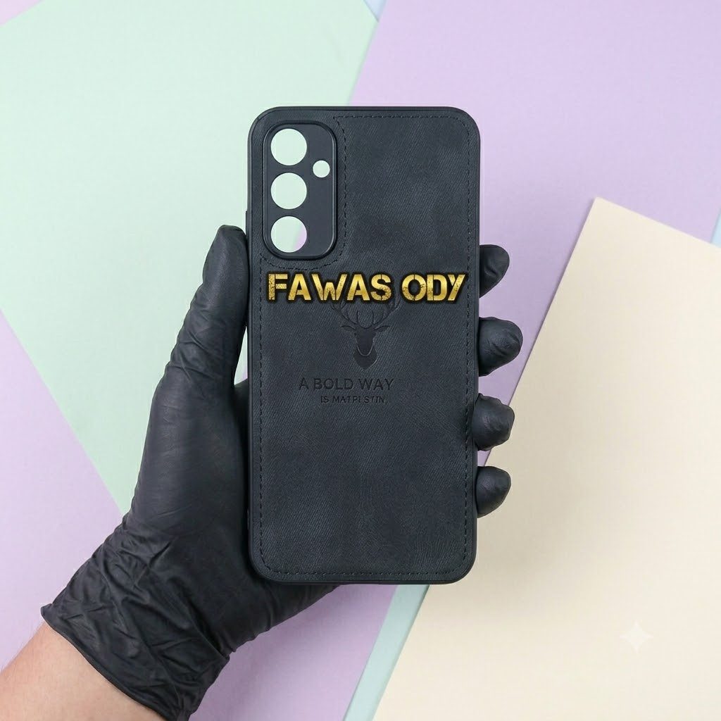 Case Cloth Caseng Rusa Casing Canvas Deer Hard Case SAMSUNG A34 5G