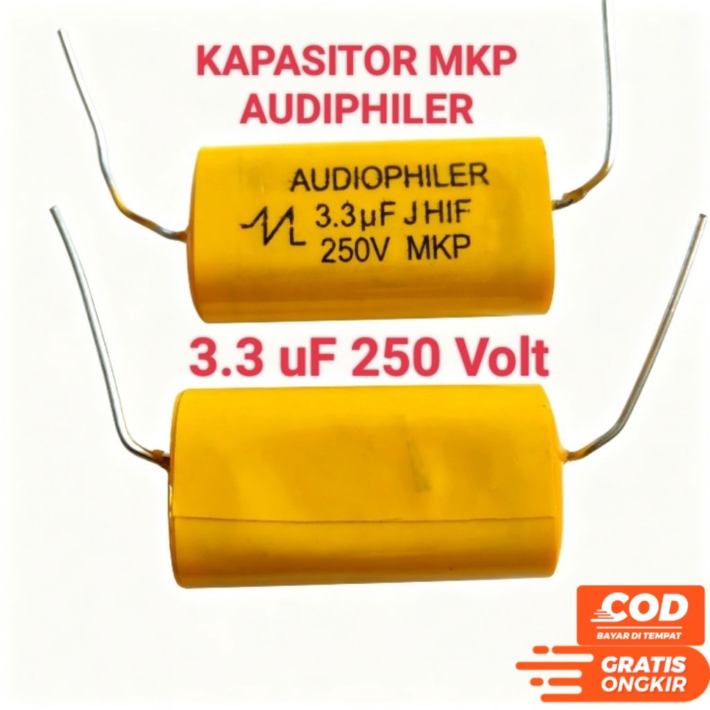 MKP AUDIOPHILER AUDIO PHILER 3.3UF 3.3 UF 250V 250 VOLT