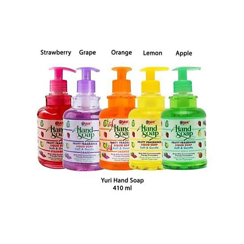 yuri handsoap fruity fragrance liquid soap 410 ml