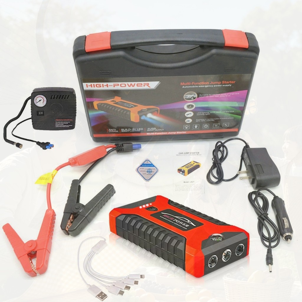 Jump Starter Aki Mobil Motor Power Bank 99800mah Jumper Aki Portable Jumper Aki Mobil Motor -Aura Mo
