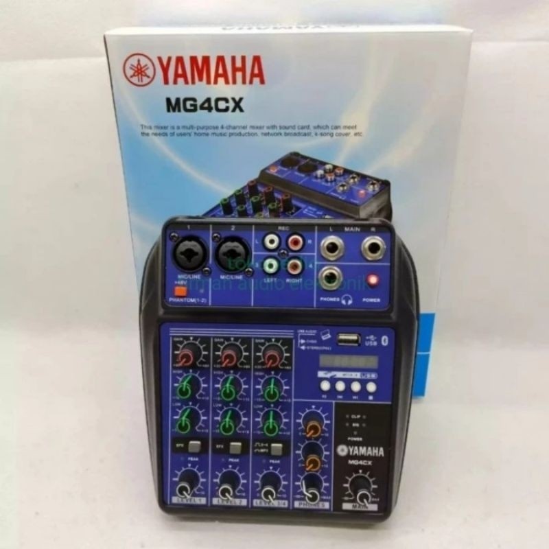 MIXER AUDIO YAMAHA MG4CX MIXER 4 CHANNEL BLUETOOTH USB MP3 MG 4 CX